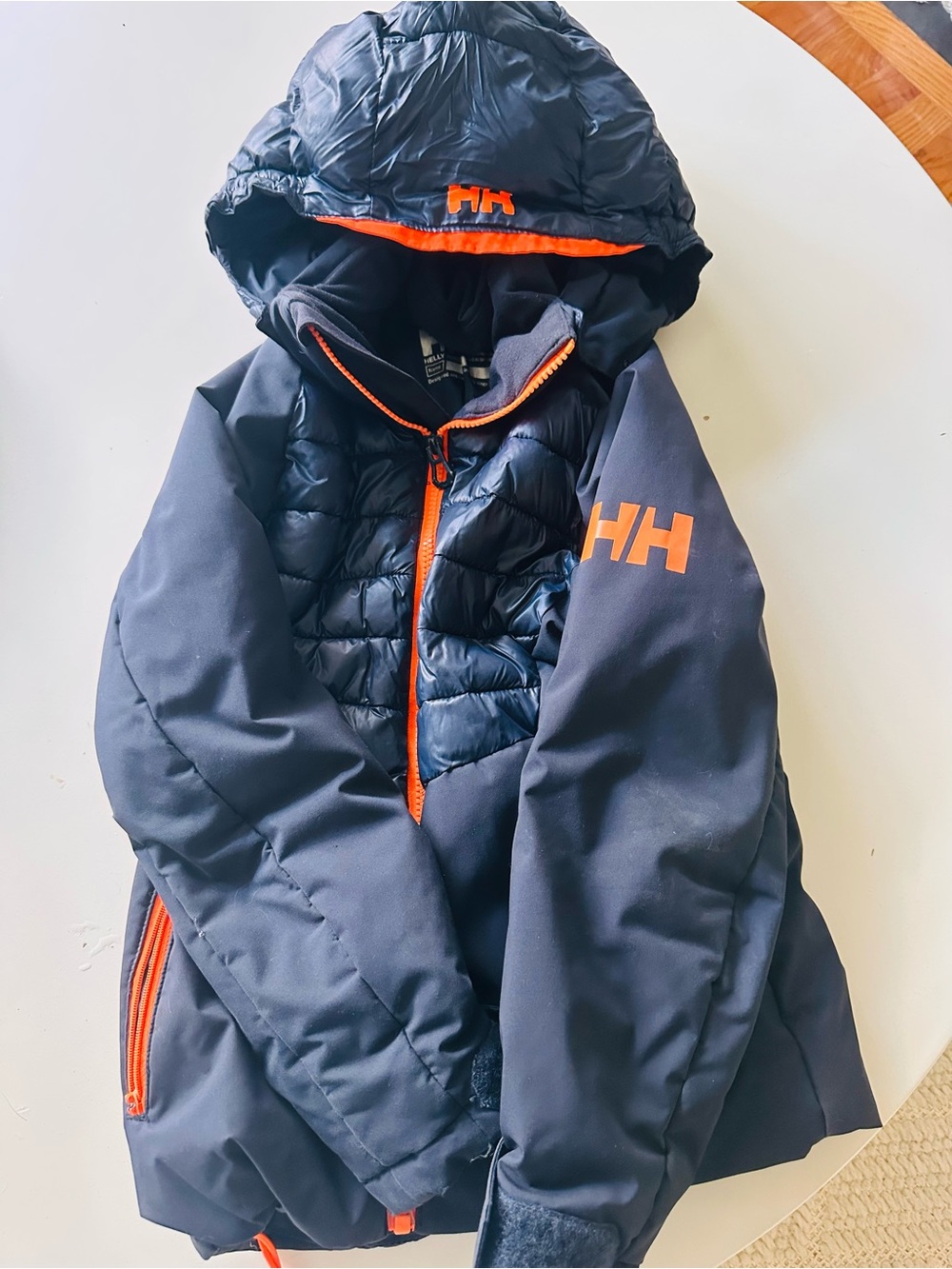 Helly Hansen Navy Jacket with Orange Trim